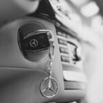 black mercedes benz car fob